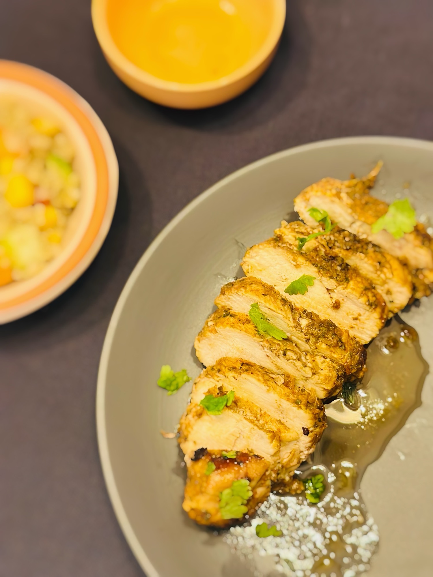 Escalopes de poulet à l'indienne