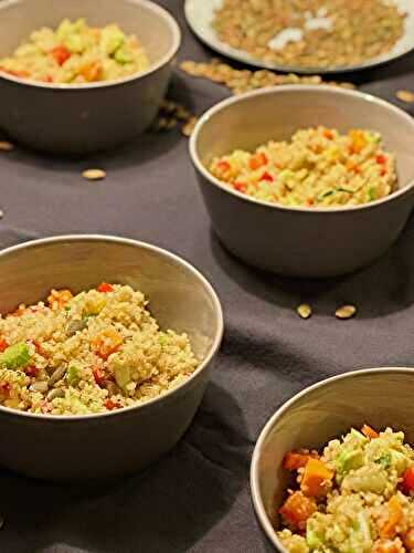 Salade de quinoa aux légumes - Les Zackardises