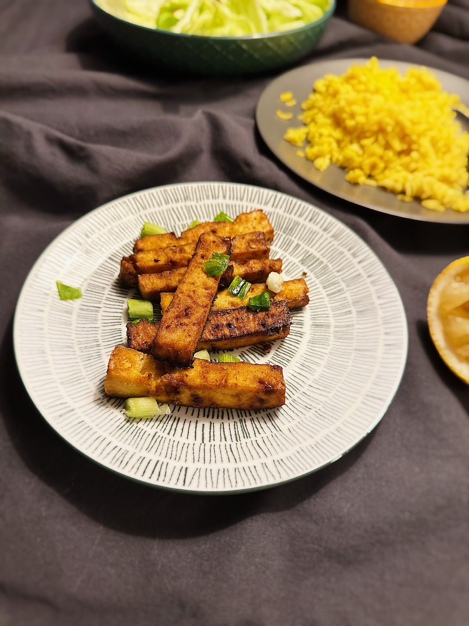 Tofu au gingembre et paprika