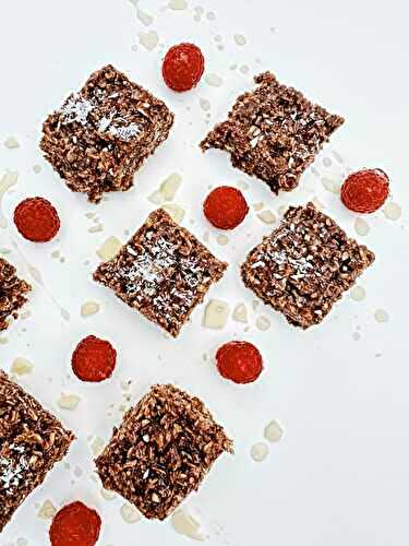 Carrés à l'avoine et au chocolat - Les Zackardises