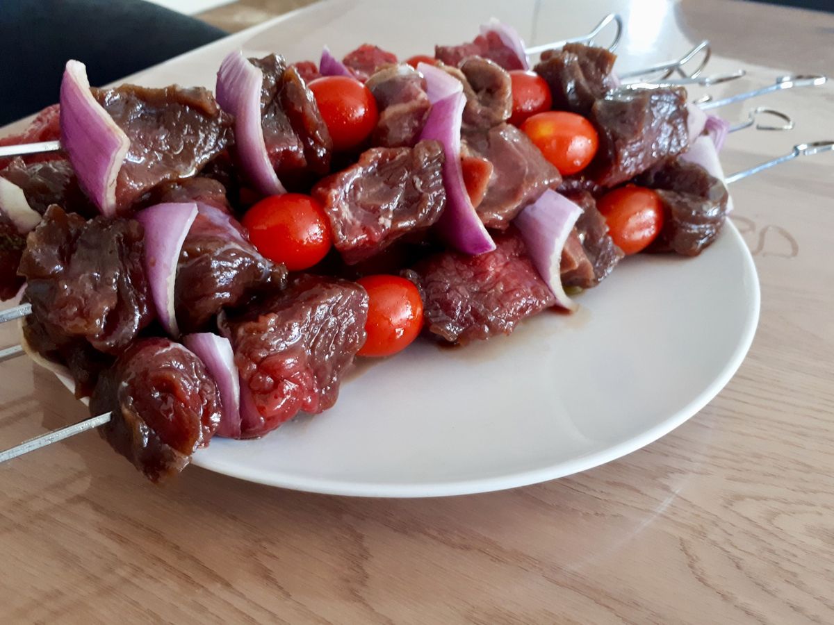 Brochettes de bœuf sucrées / salées