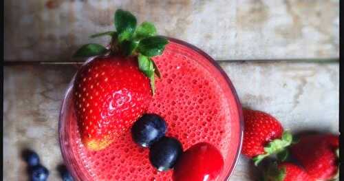 Smoothie tout rouge