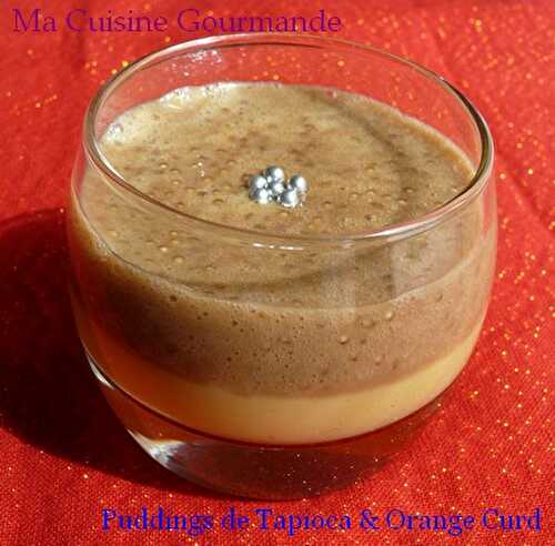 Puddings de tapioca & Orange Curd