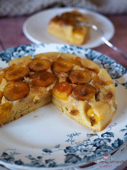 Gâteau renversé aux Mirabelles {AirFryer}