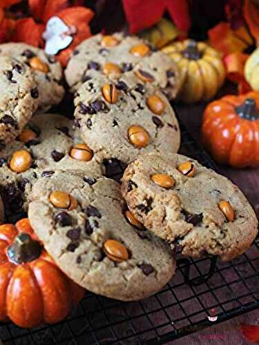 Pumpkin Spice Monster Cookies