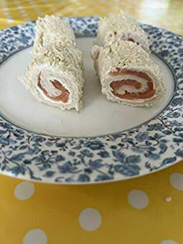 Mini roulés au saumon (apéro)