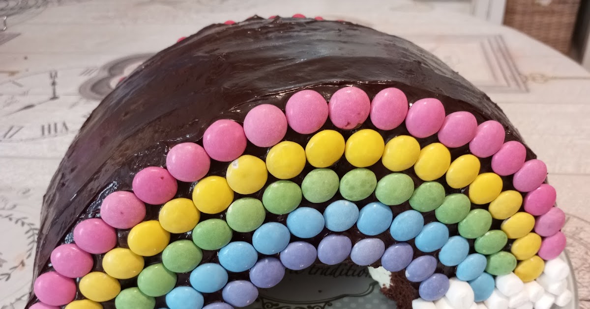 Le gâteau d'anniversaire arc en ciel 🌈