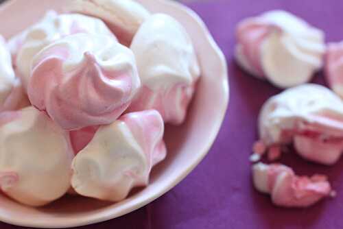 Meringues bicolores