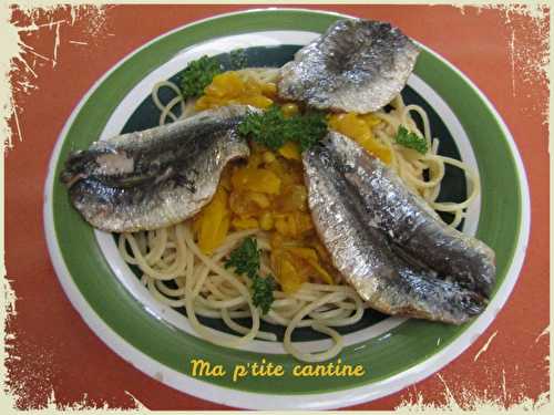 Pasta con le sarde ou pâtes aux sardines à la Sicilienne
