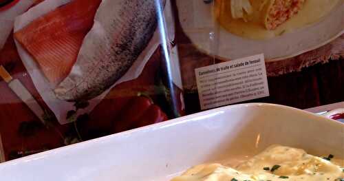 Cannellonis de saumon sauce à l'estragon