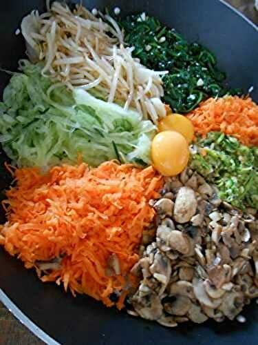 Riz Bibimbap végétarien