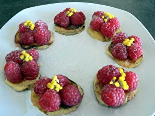 Blinis aux framboises