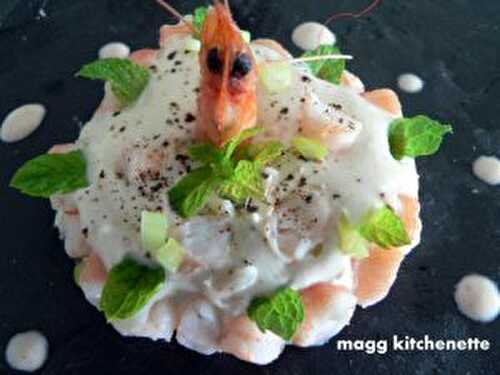 Mousse de crevettes.