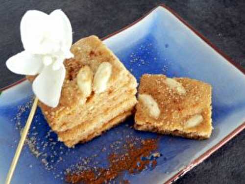 Petits moelleux à la cannelle et aux amandes.