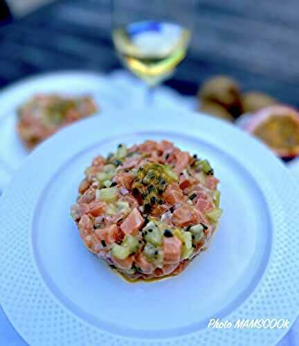 Tartare de saumon aux fruits de la passion