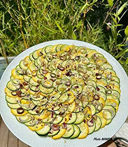 Carpaccio de courgettes
