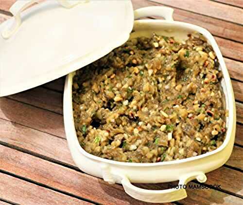 Caviar d'aubergines à ma façon