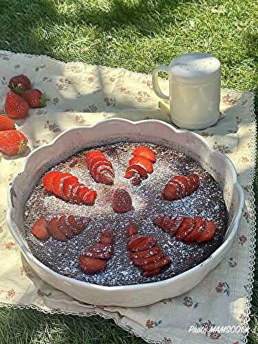 Gâteau minute aux fraises