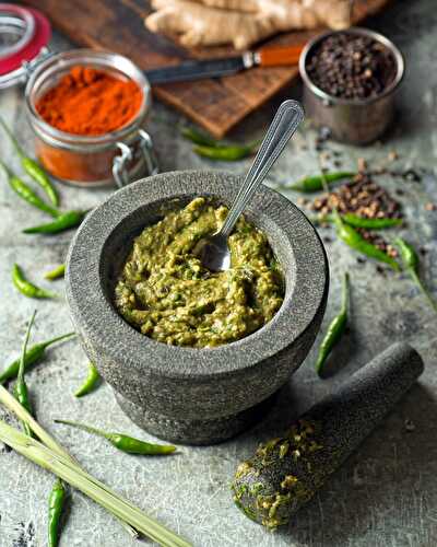 La pâte de curry vert thaï