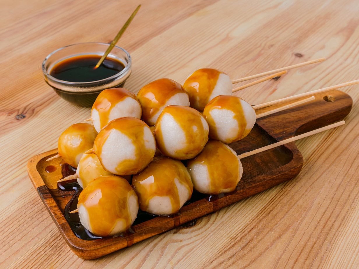 Authentiques Mitarashi Dango Japonais