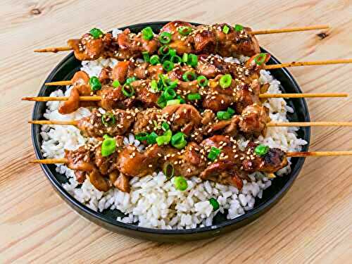 Brochettes de Poulet Teriyaki