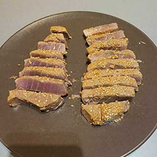 Tataki de Thon au air fryer