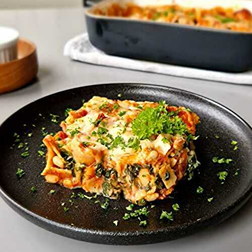 Cannelloni sans gluten aux épinards et crème fraîche