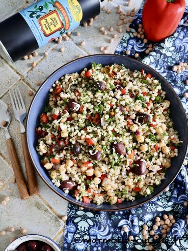 Salade égéenne de couscous perlé 