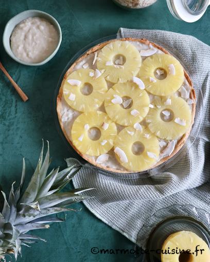 Tarte ananas et noix de coco 