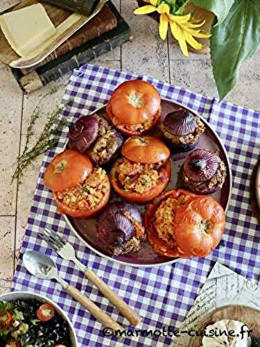 Dedans-dehors : deux recettes de légumes farcis 