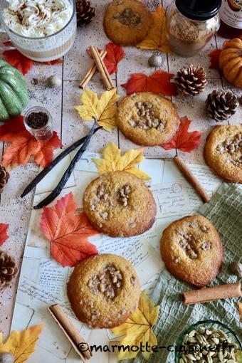 Biscuits à la citrouille et crumble d’épices (Halloween gourmand #3)