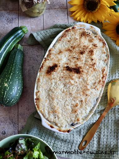 Gratin de légumes au cabillaud et purée de haricots blancs (Une légumineuse, trois recettes)