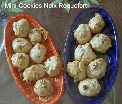 Cookies Day #6 - Mini Cookies Salés Roquefort Noix