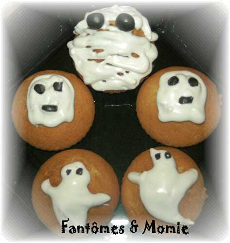 Cupcakes "Fantômes et Momie" à la Compote de Potiron