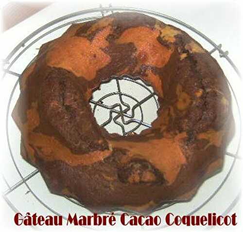 Gâteau Marbré Cacao Coquelicot