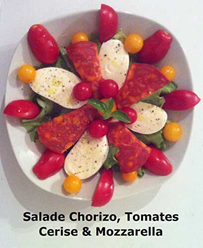 Salade Chorizo, Tomates Cerise & Mozzarella