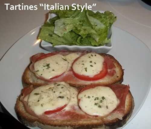 Tartines "Italian Style"