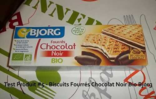 Test Produit 5 Biscuits Fourres Chocolat Noir Bio Bjorg Mes Petites Recettes Preferees De Mes Petites Recettes Preferees Et Ses Recettes De Cuisine Similaires Recettesmania