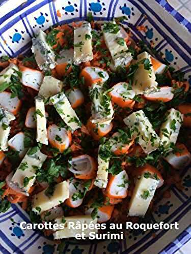 Carottes Râpées au Roquefort et Surimi