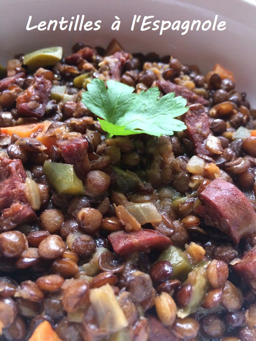 Lentilles à l'Espagnole (Cookeo ou pas)