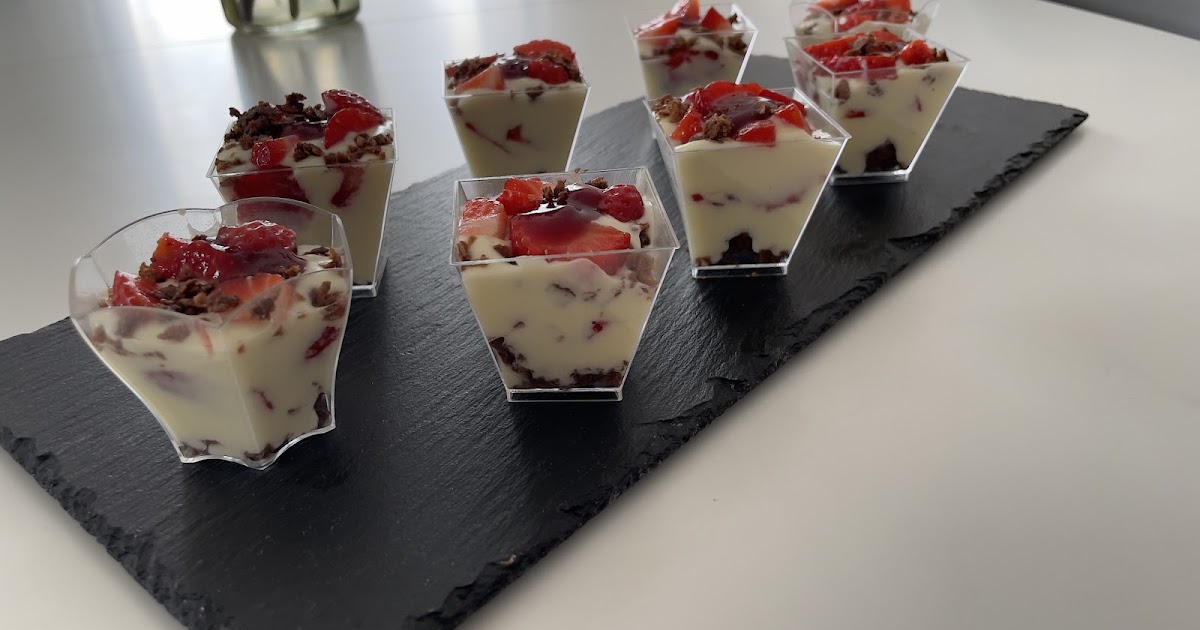 Recette Verrines Aux fraises 