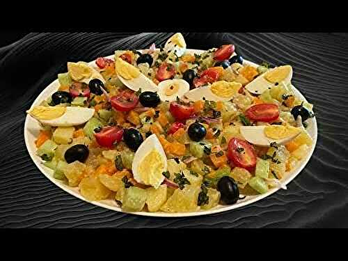Salade Pommes de Terre Carottes Concombre