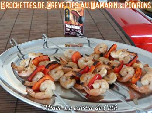 Brochettes Crevettes épices Thaï