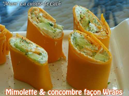 Mimolette & Concombre façon Wrap's