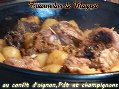 "MIAM " Tournedos de Magret de Canard au confit d'oignon et Curry
