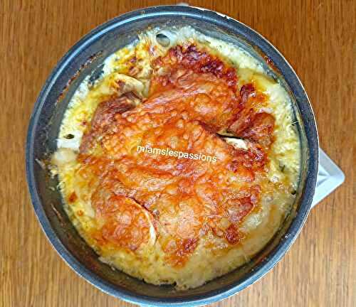 Gratin courgette jambon
