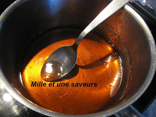 Sauce caramel liquide