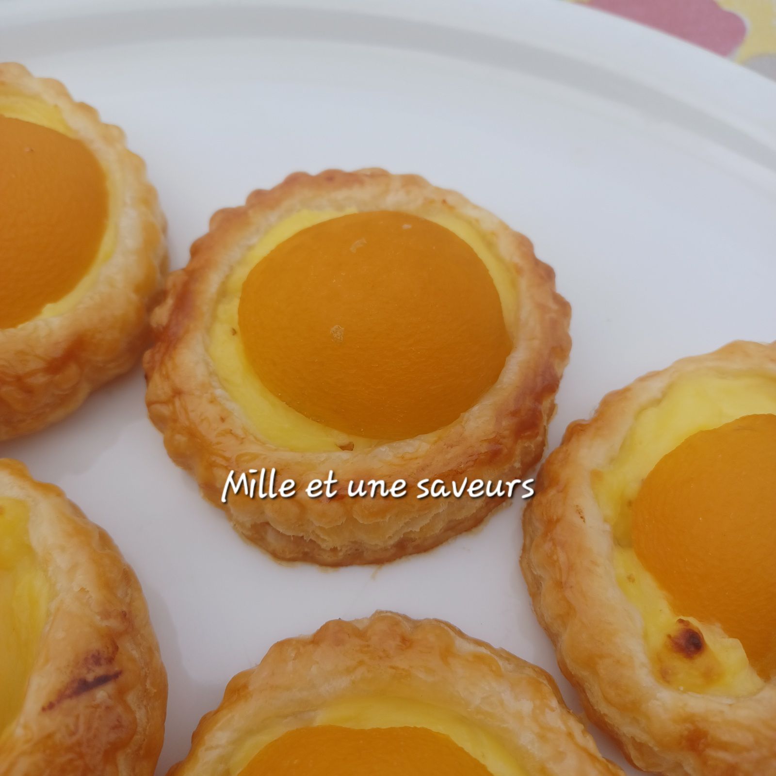 Mini tartelette abricot et crème pâtissière