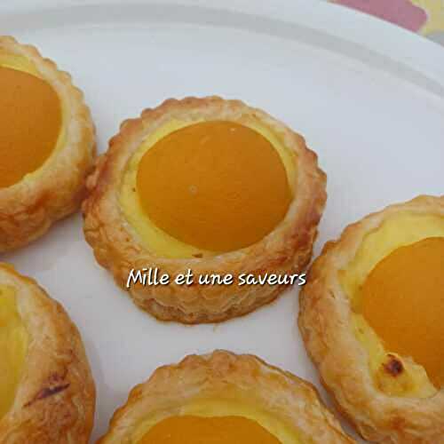 Mini tartelette abricot et crème pâtissière