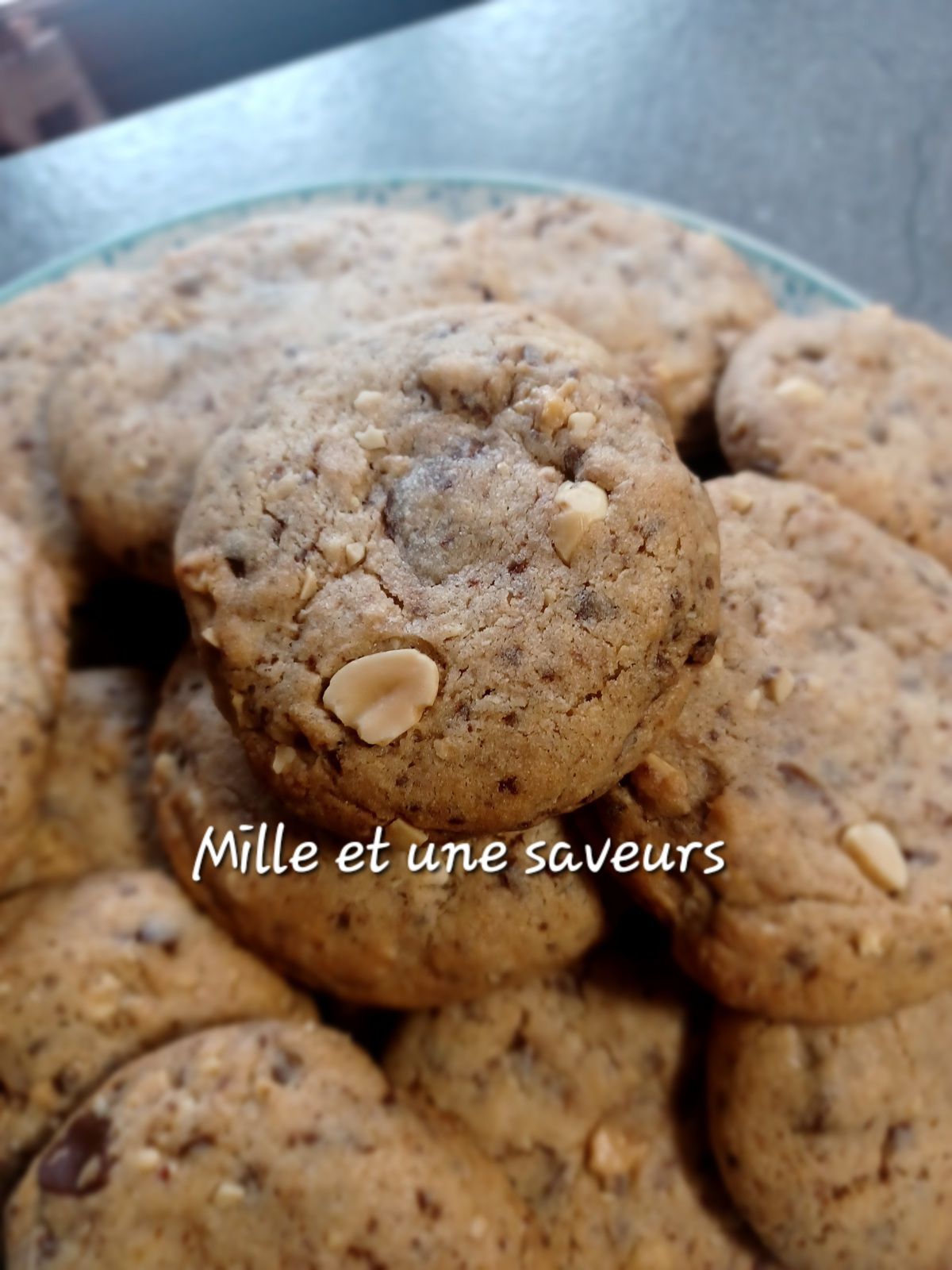 Cookies avec en son coeur du beurre de cacahuètes 